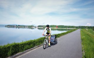 Jezioro Nyskie na rowerze - trasa rowerowa wzdłuż brzegu