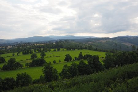 Moravsky Kopec (782 m n.p.m.) - wieża widokowa na Skalce (Góry Opawskie)