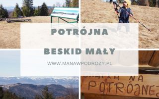 Potrójna- szlak, mapa, chatka [Beskid Mały]