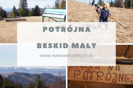 Potrójna- szlak, mapa, chatka [Beskid Mały]