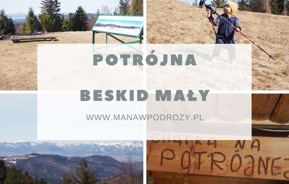 Potrójna- szlak, mapa, chatka [Beskid Mały]