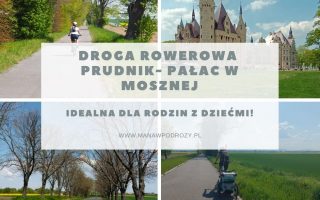 Pałac w Mosznej z Prudnika na rowerze