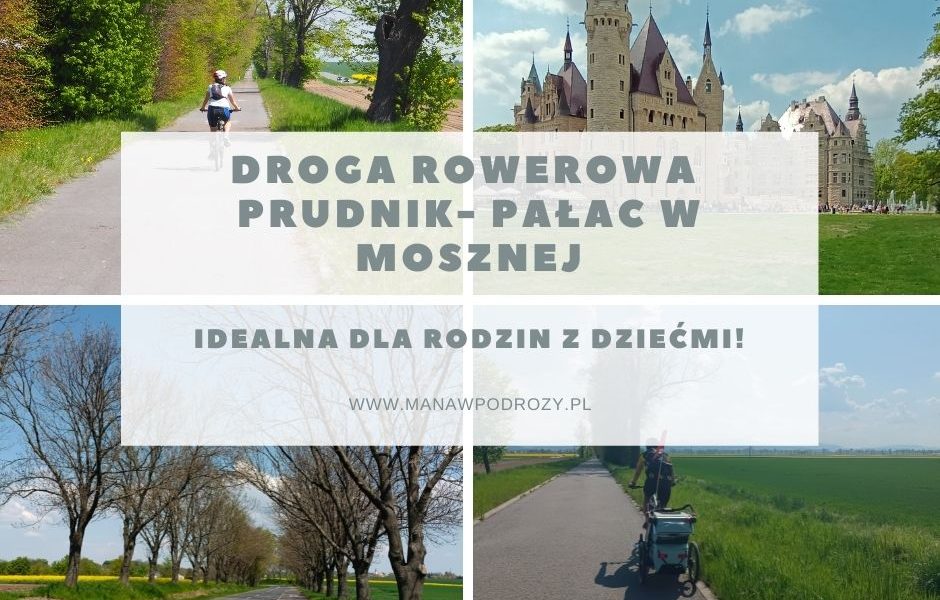 Pałac w Mosznej z Prudnika na rowerze