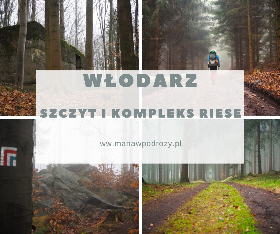 Włodarz i kompleks Riese Soboń - szlak, mapa [Góry Sowie]